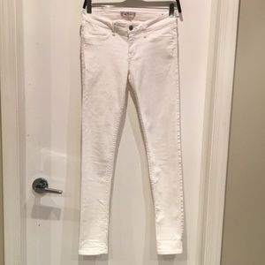White Denim Skinny Jeans - Hollister